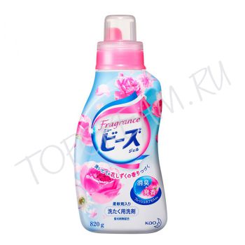 Гель для стирки белья с ароматом роз KAO Fragrance Beads Gel Rose