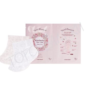 Маска-носочки для ног с маслом ши ETUDE HOUSE Hand Bouquet Rich Butter Foot Mask Маска-носочки для ног с маслом ши ETUDE HOUSE Hand Bouquet Rich Butter Foot Mask