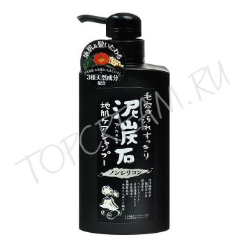 Японский шампунь на основе угля, без силикона PELICAN Shampoo Charcoal Silicone Free