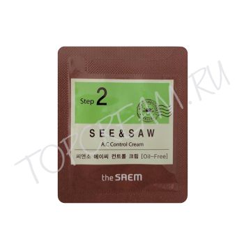 Крем для проблемной кожи. Пробник THE SAEM See & Saw A.C Control Cream Sample