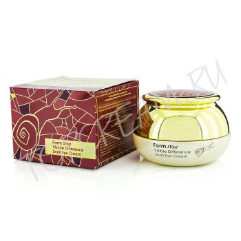 Крем с экстрактом улитки для кожи вокруг глаз FARMSTAY Visible Difference Snail Eye Cream