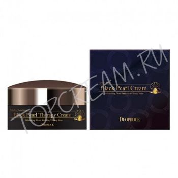 Антивозрастной крем с черным жемчугом DEOPROCE Black Pearl Therapy Cream