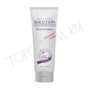 Пенка для умывания с маслом норки DEOPROCE Natural Perfect Solution Cleansing Foam Mink Oil Edition Пенка для умывания с маслом норки DEOPROCE Natural Perfect Solution Cleansing Foam Mink Oil Edition