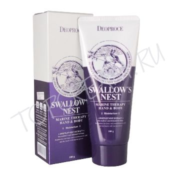 Крем для рук и тела с экстрактом ласточкиного гнезда DEOPROCE Swallow's Nest Marine Therapy Hand & Body Крем для рук и тела с экстрактом ласточкиного гнезда DEOPROCE Swallow's Nest Marine Therapy Hand & Body