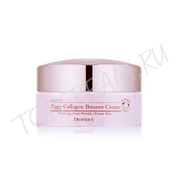 Крем для лица со свиным коллагеном DEOPROCE Piggy Collagen Bounce Cream
