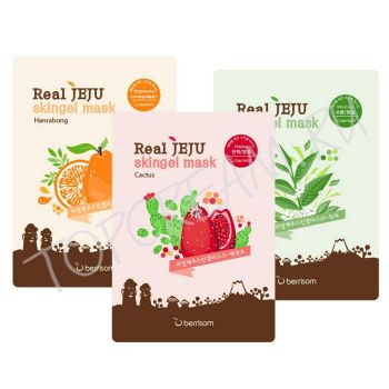 Маска с экстрактами острова Чеджу BERRISOM Real Jeju Skingel Mask Маска с экстрактами острова Чеджу BERRISOM Real Jeju Skingel Mask