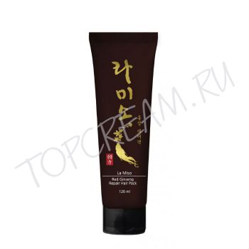 Восстанавливающая маска для волос с экстрактом красного женьшеня LA MISO Red Ginseng Repair Hair Pack