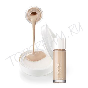 Тональная маскирующая основа сменный блок THE SAEM Eco Soul Cover Stay Cushion SPF50+ PA+++ Refill