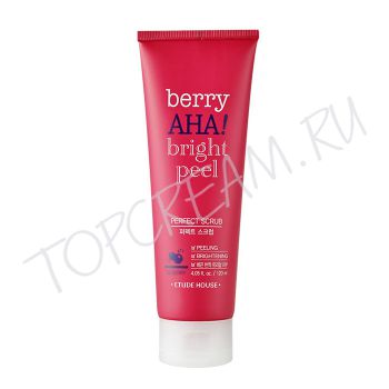 Скраб с экстрактом черники с эффектом пилинга ETUDE HOUSE Berry AHA Bright Peel Perfect Scrub