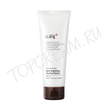 Увлажняющая осветляющая пенка для умывания с вытяжкой из 6-летнего красного женьшеня LLANG Ginseno:Myeong Moist Brightening Foaming Cleanser
