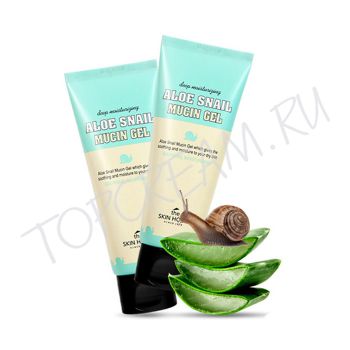Гель с алоэ вера и муцином улитки THE SKIN HOUSE Aloe Snail Mucin Gel