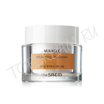 Крем ночной осветляющий с витаминами THE SAEM Miracle Whitening Vita Cream