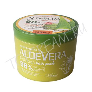 Питательная маска для волос с органическим алоэ вера ORGANIA Good Nature Aloe Vera 98% Nutrition Hair Pack Питательная маска для волос с органическим алоэ вера ORGANIA Good Nature Aloe Vera 98% Nutrition Hair Pack