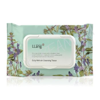 Ежедневные освежающие очищающие салфетки LLANG Daily Refresh Cleansing Tissue Ежедневные освежающие очищающие салфетки LLANG Daily Refresh Cleansing Tissue
