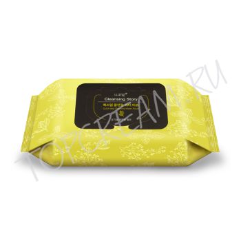 Очищающие салфетки на водной основе для снятия макияжа LLANG Quick-step Cleansing Water Tissue Очищающие салфетки на водной основе для снятия макияжа LLANG Quick-step Cleansing Water Tissue