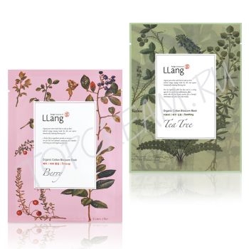 Тканевая маска из органического хлопка LLANG Organic Cotton Blossom Mask