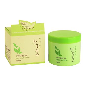 Очищающий крем с экстрактом зеленого чая WELCOS Kwailnara Green Tea Fresh Cleansing Cream Очищающий крем с экстрактом зеленого чая WELCOS Kwailnara Green Tea Fresh Cleansing Cream