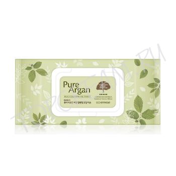 Очищающие салфетки с аргановым маслом WELCOS Eco Ennea Pure Argan Real Cleansing Oil Tissue Очищающие салфетки с аргановым маслом WELCOS Eco Ennea Pure Argan Real Cleansing Oil Tissue
