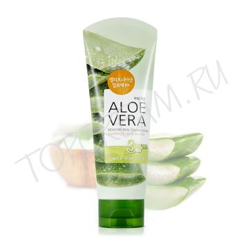 Увлажняющая пенка с алоэ вера WELCOS Aloe Vera Moisture Real Cleansing Foam Увлажняющая пенка с алоэ вера WELCOS Aloe Vera Moisture Real Cleansing Foam