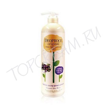 Шампунь-бальзам 2 в 1 с черникой для блеска волос DEOPROCE Original Shiny Care 2 in 1 Shampoo Blueberry Шампунь-бальзам 2 в 1 с черникой для блеска волос DEOPROCE Original Shiny Care 2 in 1 Shampoo Blueberry