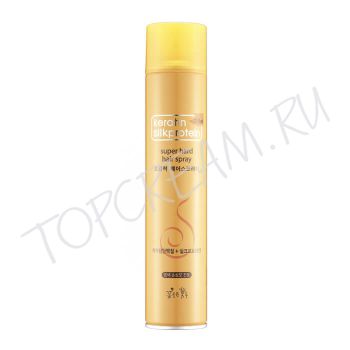 Лак для волос супер сильной фиксации с кератином и протеинами шелка SOMANG Keratin Silkprotein Super Hard Hair Spray Лак для волос супер сильной фиксации с кератином и протеинами шелка SOMANG Keratin Silkprotein Super Hard Hair Spray