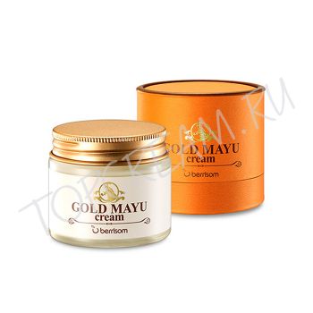 Омолаживающий крем с лошадиным жиром и золотом BERRISOM Gold Mayu Cream
