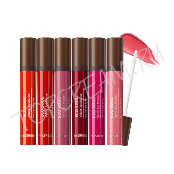 Бархатный мусс для губ THE SAEM Eco Soul Velvet Lip Mousse