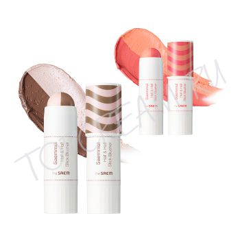 Стик-румяна двухцветные THE SAEM Saemmul Half & Half Stick Blusher