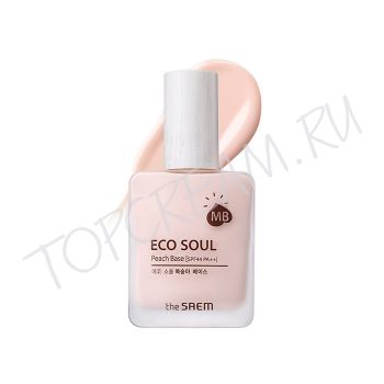 Персиковая база под макияж THE SAEM Eco Soul Peach Base