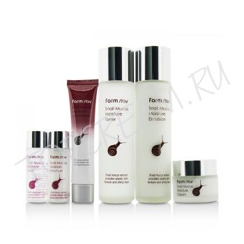 Набор средств с экстрактом улитки FARMSTAY Snail Mucus Moisture Skin Care 4 Set