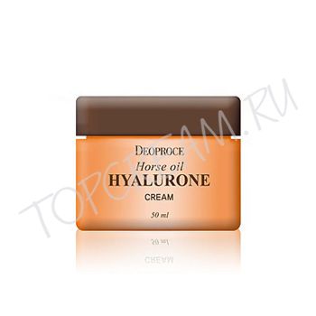 Антивозрастной крем с лошадиным жиром и гиалуроновой кислотой, 50 мл DEOPROCE Whitening & Anti-Wrinkle Horse Oil Hyalurone Cream 50ml