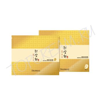 Гидрогелевая маска с экстрактом нарцисса и корнем женьшеня DEOPROCE Cheon Sam Hwa Oriental Hydro Gel Mask