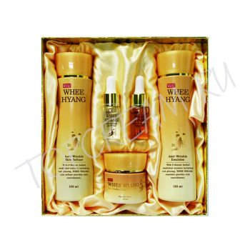 Набор антивозрастных средств с корнем женьшеня DEOPROCE Whee Hyang Anti-Wrinkle & Whitening Skin Care 5 Set Набор антивозрастных средств с корнем женьшеня DEOPROCE Whee Hyang Anti-Wrinkle & Whitening Skin Care 5 Set