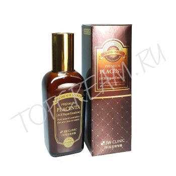 Антивозрастная эмульсия с плацентой для ухода за зрелой кожей 3W Clinic Premium Placenta Age Repair Emulsion