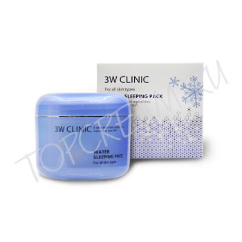 Ночная увлажняющая маска с розовой водой 3W Clinic Water Sleeping Pack