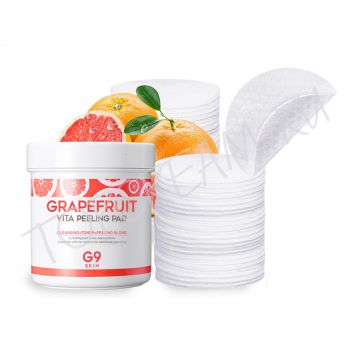 Ватные диски с экстрактом грейпфрута для пилинга G9SKIN Grapefruit Vita Peeling Pad Ватные диски с экстрактом грейпфрута для пилинга G9SKIN Grapefruit Vita Peeling Pad