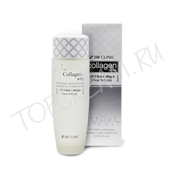 Осветляющий скин-тоник с коллагеном 3W Clinic Collagen Clear Softener Осветляющий скин-тоник с коллагеном 3W Clinic Collagen Clear Softener