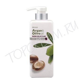 Шампунь без силикона с аргановым и оливковым маслами BEAUA Argan & Olive Oil Non Silicone Oil Shampoo