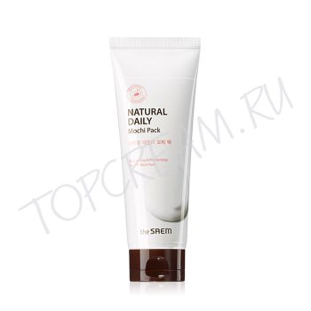 Осветляющая увлажняющая маска-пленка с экстрактом риса THE SAEM Natural Daily Mochi Pack