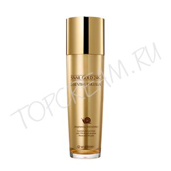 Омолаживающая эмульсия с 24K золотом и экстрактом улитки SEANTREE Snail Gold 24K Essential Emulsion