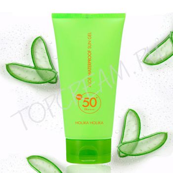 Водостойкий солнцезащитный гель с алоэ вера HOLIKA HOLIKA Aloe Waterproof Sun Gel SPF50+ PA+++ Водостойкий солнцезащитный гель с алоэ вера HOLIKA HOLIKA Aloe Waterproof Sun Gel SPF50+ PA+++