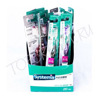 Зубная щетка с двойным действием (средняя жесткость) CJ LION Systema Double Action Toothbrush Зубная щетка с двойным действием (средняя жесткость) CJ LION Systema Double Action Toothbrush