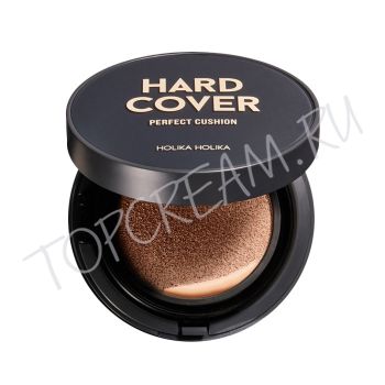 Кушон с высокой плотностью для безупречного покрытия + рефил HOLIKA HOLIKA Hard Cover Perfect Cushion Set SPF50+ PA+++ Кушон с высокой плотностью для безупречного покрытия + рефил HOLIKA HOLIKA Hard Cover Perfect Cushion Set SPF50+ PA+++