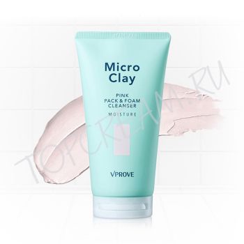 Увлажняющая маска-пенка с розовой глиной VPROVE Micro Clay Pink Pack & Foam Cleanser Moisture Увлажняющая маска-пенка с розовой глиной VPROVE Micro Clay Pink Pack & Foam Cleanser Moisture