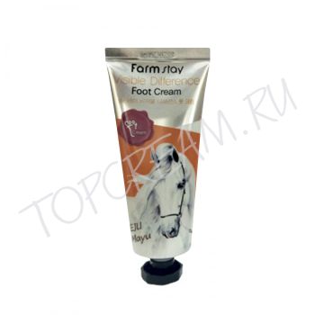 Крем для ног с конским жиром FARMSTAY Jeju Mayu Visible Difference Foot Cream