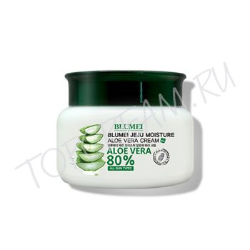 Увлажняющий крем с 80% алоэ вера BLUMEI Jeju Moisture Aloe Vera 80% Cream