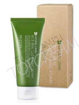 Рисовая пенка для умывания для пористой кожи MIZON Rice Real Cleansing Foam Рисовая пенка для умывания для пористой кожи MIZON Rice Real Cleansing Foam
