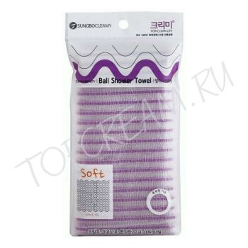 Мочалка средней жесткости, с жаккардовой текстурой SUNG BO CLEAMY Clean & Beauty Bali Shower Towel Мочалка средней жесткости, с жаккардовой текстурой SUNG BO CLEAMY Clean & Beauty Bali Shower Towel
