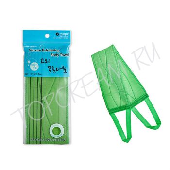 Жесткая мочалка с ручками SUNG BO CLEAMY Clean & Beauty Viscose Ring Bath Towel Жесткая мочалка с ручками SUNG BO CLEAMY Clean & Beauty Viscose Ring Bath Towel