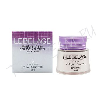 Увлажняющий крем с коллагеном и зеленым чаем LEBELAGE Collagen + Green Tea Moisture Cream